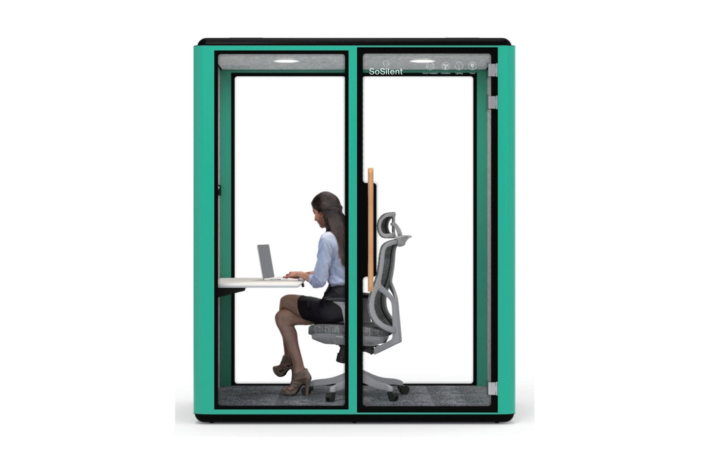 Höhenverstellbarer Wand - Tisch für Space - Line M1 & M2 - SoSilent Box