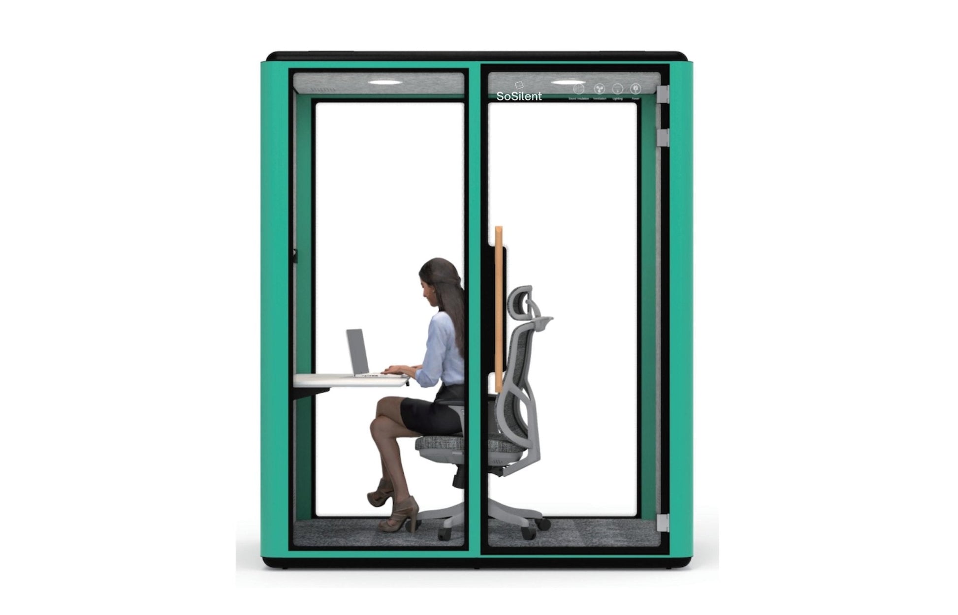 Höhenverstellbarer Wand - Tisch für Space - Line M1 & M2 - SoSilent Box