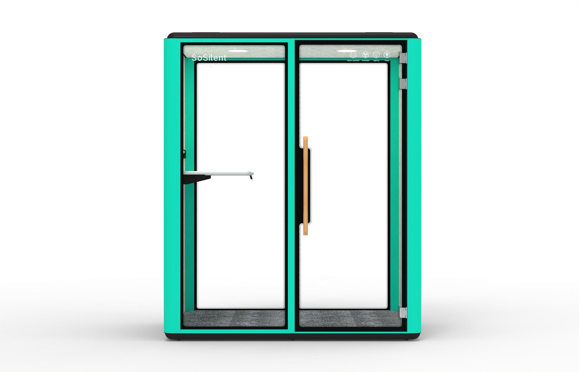 Höhenverstellbarer Wand - Tisch für Space - Line M1 & M2 - SoSilent Box