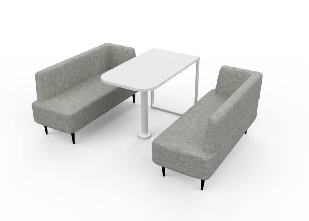 L - Sofa & Tisch für Classic L1 Meetingbox - SoSilent Box