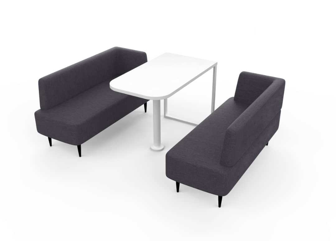 L - Sofa & Tisch für Classic L3 Meetingbox - SoSilent Box