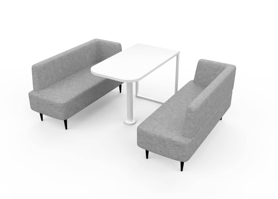 L - Sofa & Tisch für Classic L3 Meetingbox - SoSilent Box