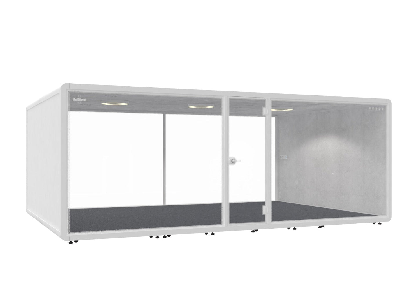 Meetingbox "Classic L6" - schallisolierte Telefonbox - Raum in Raum (Kopie) - SoSilent Box