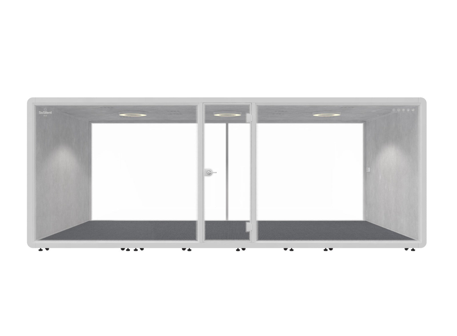 Meetingbox "Classic L6" - schallisolierte Telefonbox - Raum in Raum (Kopie) - SoSilent Box