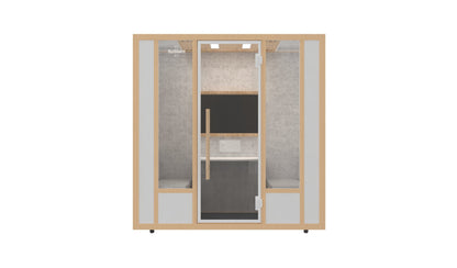 Meetingbox "Pro M" für 2 Personen - schallisolierte Telefonbox - Raum in Raum - SoSilent Box