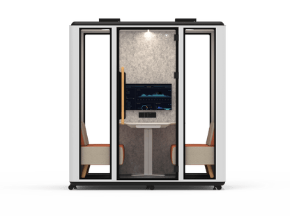 Meetingbox "Space L1" für 4 Personen - Schallschutzkabine - Raum in Raum - SoSilent Box