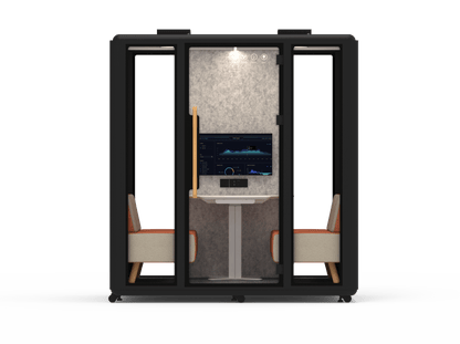 Meetingbox "Space L1" für 4 Personen - Schallschutzkabine - Raum in Raum - SoSilent Box