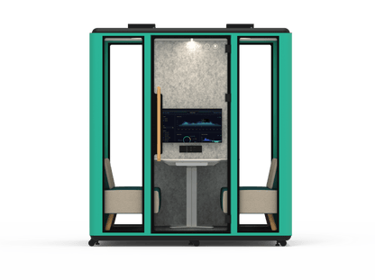 Meetingbox "Space L1" für 4 Personen - Schallschutzkabine - Raum in Raum - SoSilent Box