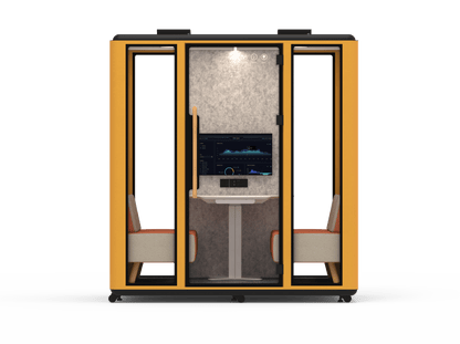 Meetingbox "Space L1" für 4 Personen - Schallschutzkabine - Raum in Raum - SoSilent Box
