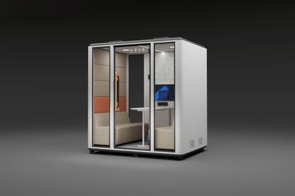 Meetingbox "Space L1" für 4 Personen - Schallschutzkabine - Raum in Raum - SoSilent Box