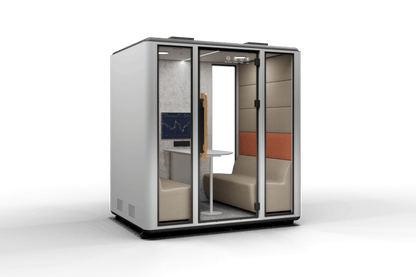 Meetingbox "Space L1" für 4 Personen - Schallschutzkabine - Raum in Raum - SoSilent Box