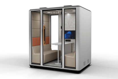 Meetingbox "Space L1" für 4 Personen - Schallschutzkabine - Raum in Raum - SoSilent Box