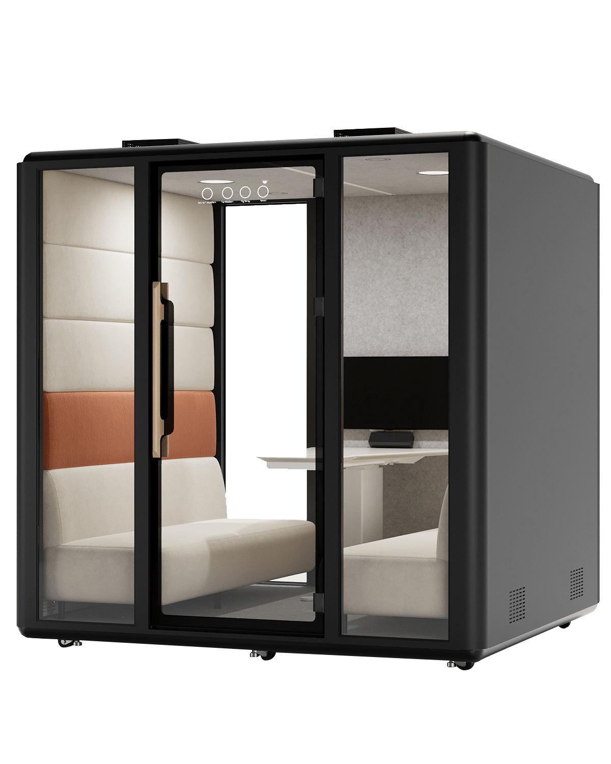 Meetingbox "Space L2" für 6 Personen - Schallschutzkabine - Raum in Raum - SoSilent Box