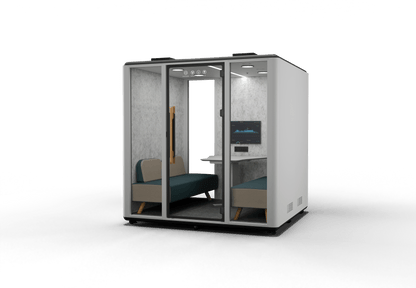 Meetingbox "Space L2" für 6 Personen - Schallschutzkabine - Raum in Raum - SoSilent Box