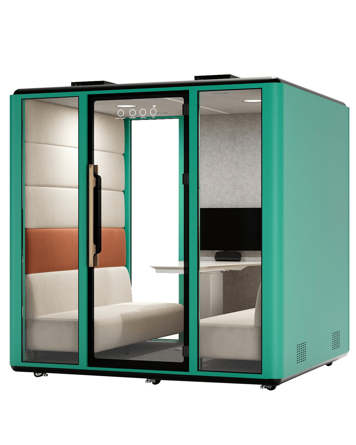 Meetingbox "Space L2" für 6 Personen - Schallschutzkabine - Raum in Raum - SoSilent Box