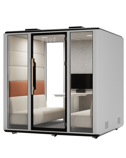 Meetingbox "Space L2" für 6 Personen - Schallschutzkabine - Raum in Raum - SoSilent Box