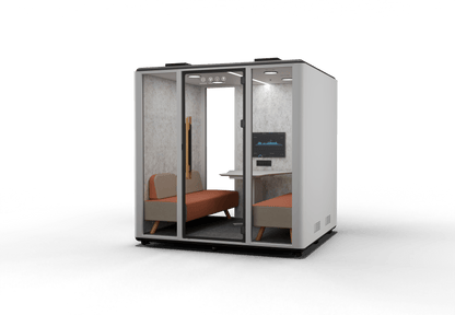 Meetingbox "Space L2" für 6 Personen - Schallschutzkabine - Raum in Raum - SoSilent Box