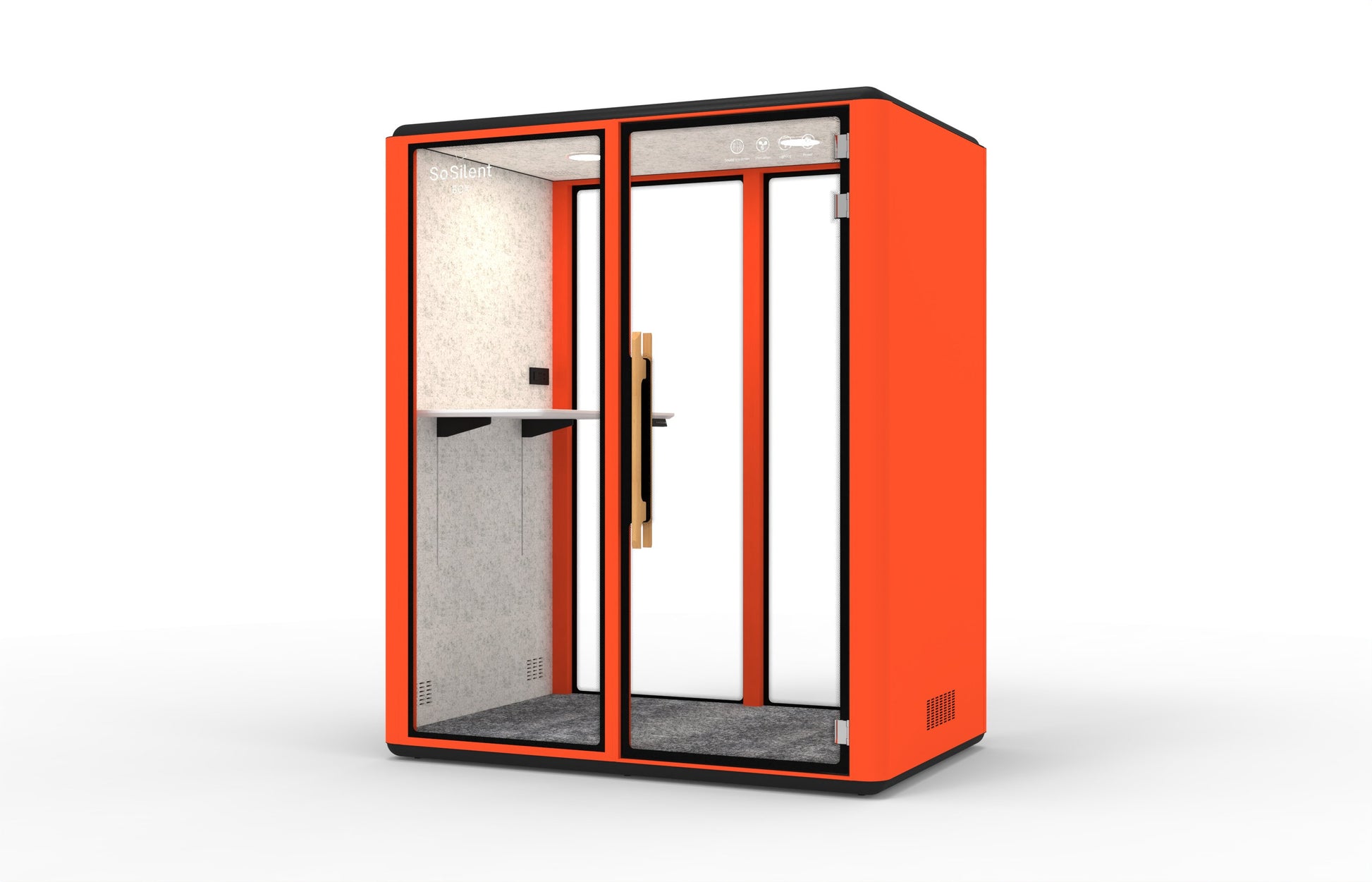 Meetingbox "Space M2" für 2 Personen - Schallschutzkabine - Raum in Raum - SoSilent Box