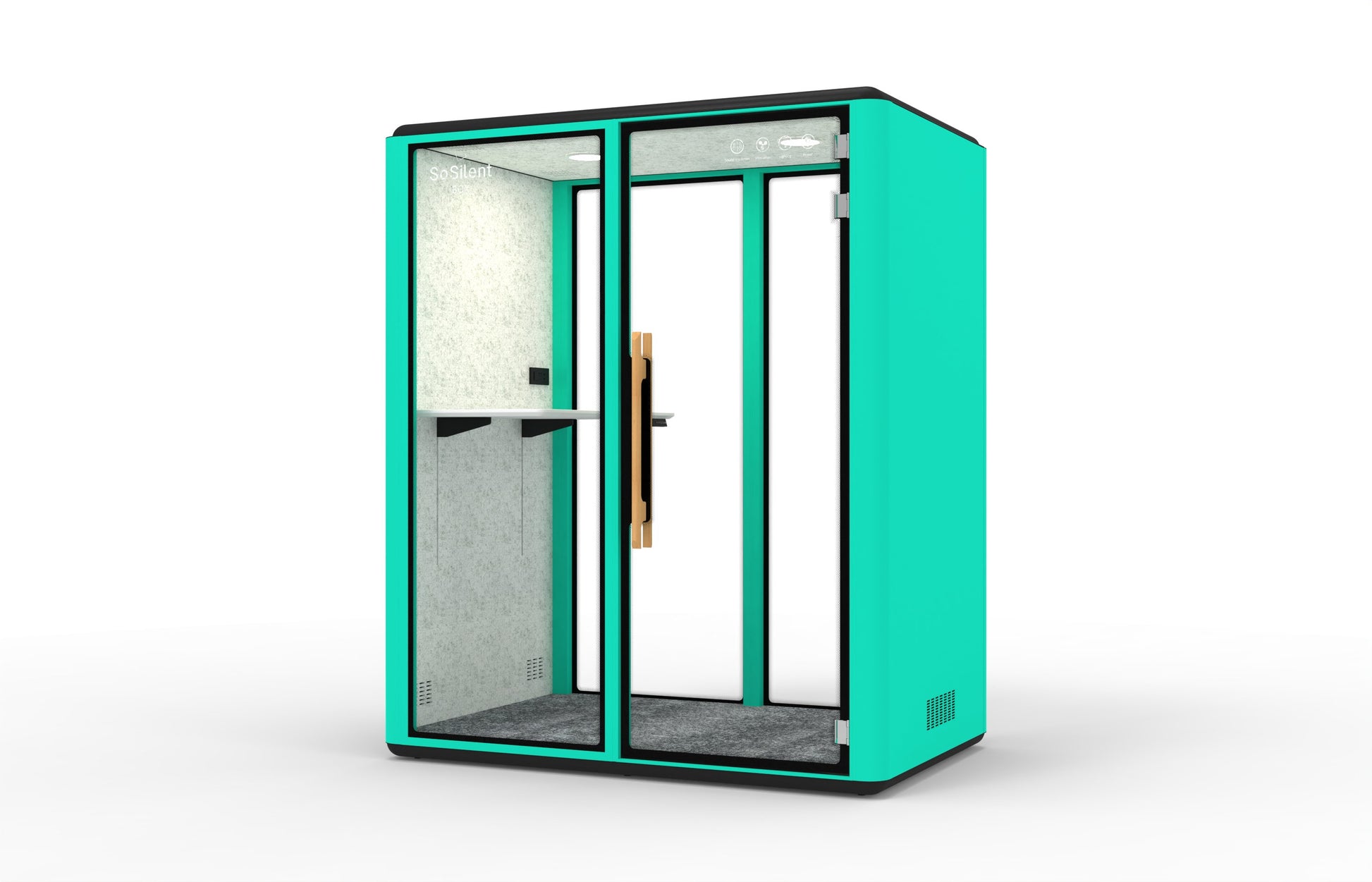 Meetingbox "Space M2" für 2 Personen - Schallschutzkabine - Raum in Raum - SoSilent Box