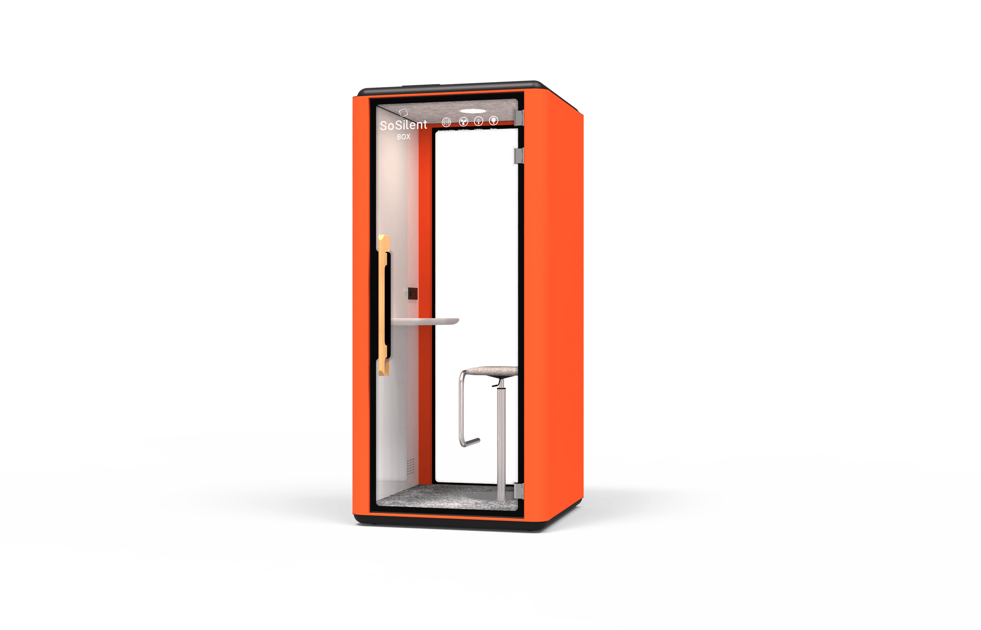 Meetingbox "Space S" für 1 Person - schallisolierte Telefonbox - Raum in Raum - SoSilent Box