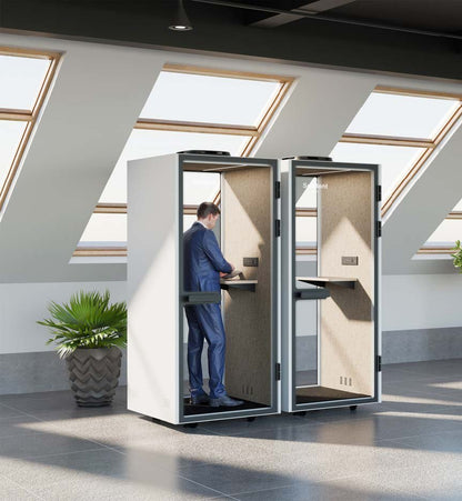 Meetingbox "Urban S" für 1 Person - schallisolierte Telefonbox - Raum in Raum - SoSilent Box