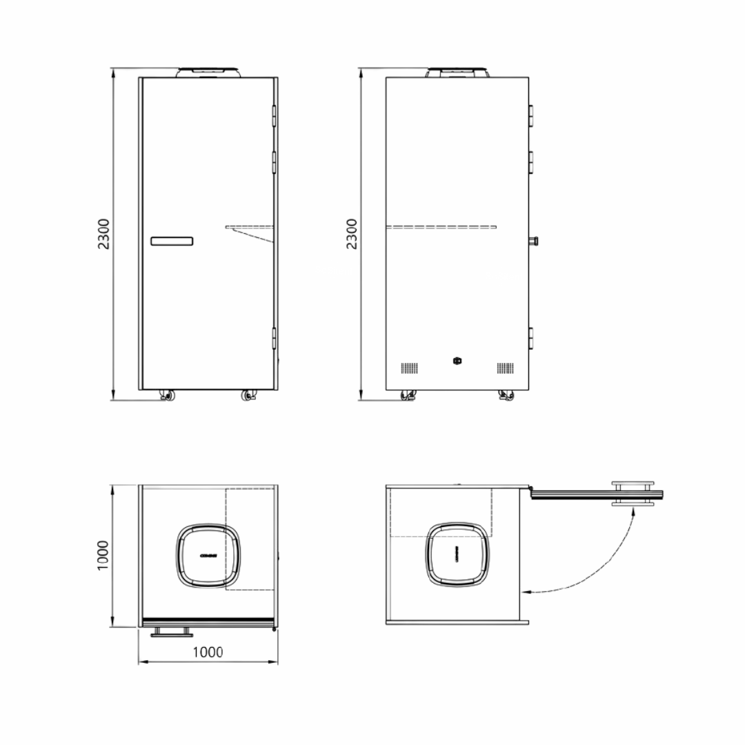 Meetingbox "Urban S" für 1 Person - schallisolierte Telefonbox - Raum in Raum - SoSilent Box