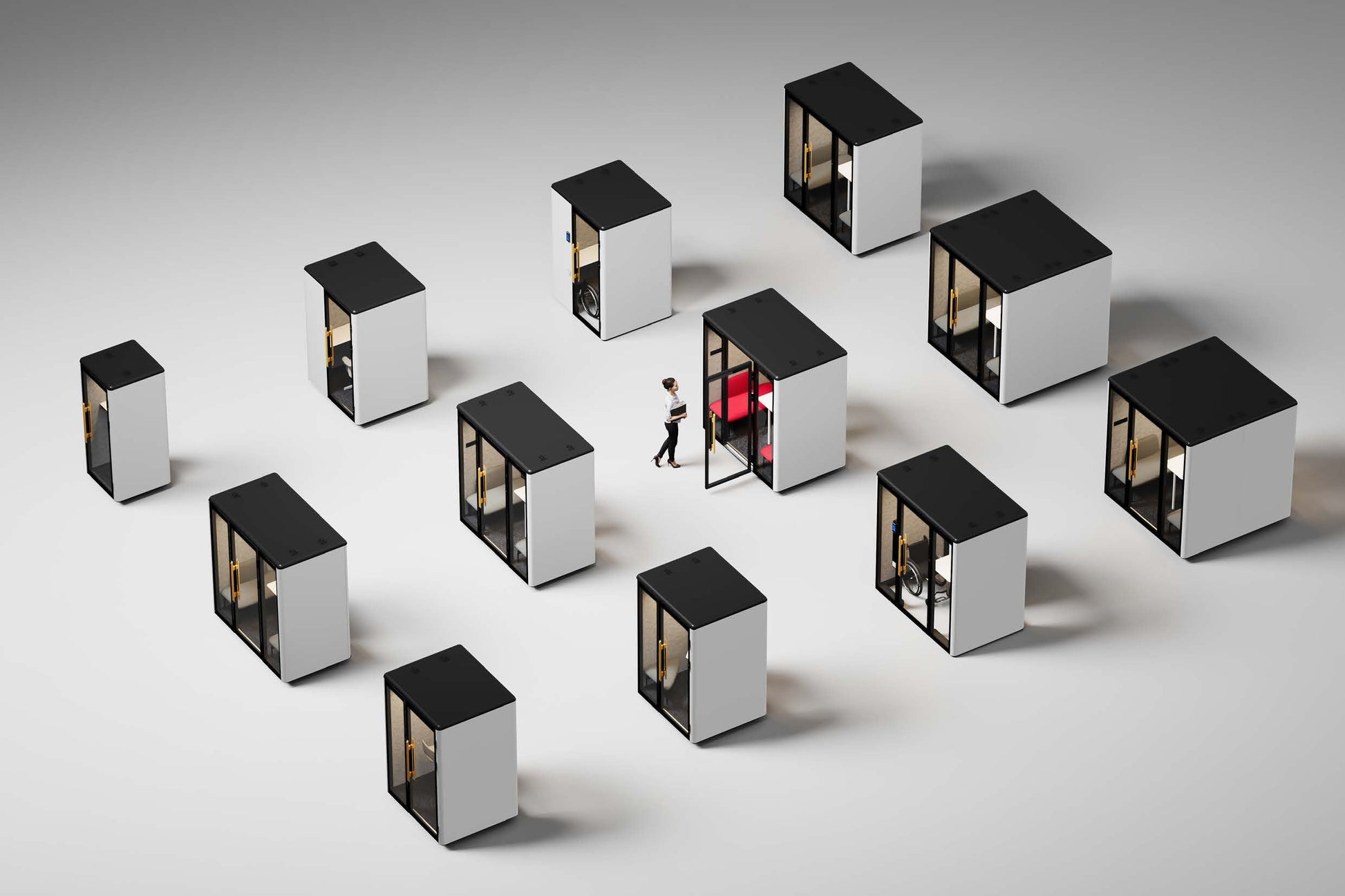 Spazio L1³ – box riunioni per 4 persone - SoSilent Box