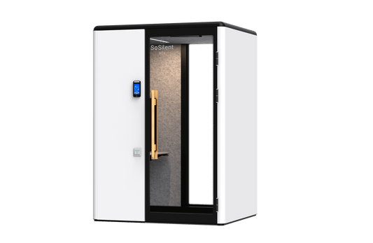 Space M1³ « sans barrières » – box de poste de travail pour 1 personne - SoSilent Box