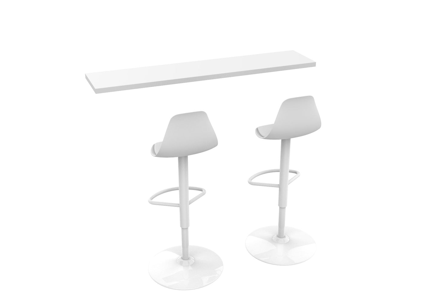 Tisch & 2x Bar Chair für Classic - Line M3 - SoSilent Box