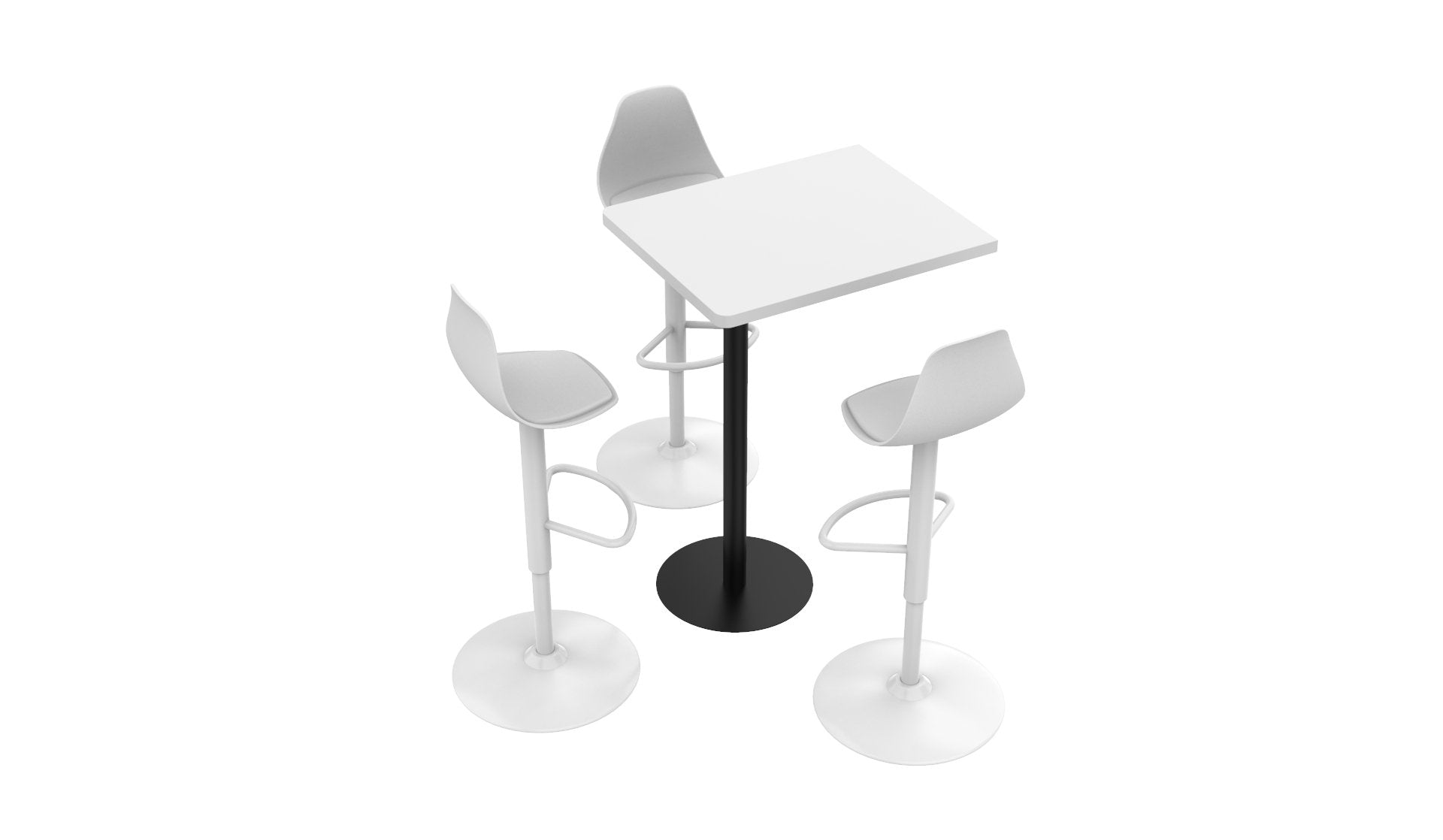 Tisch & 3x Bar Chair für Classic - Line M2 - SoSilent Box