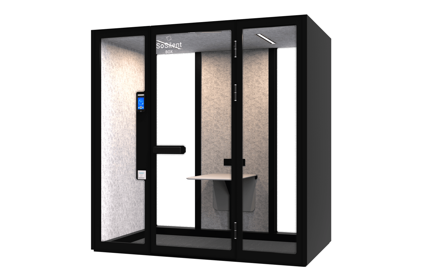 Urban L2³ barrierefrei – DIN - 18040 - konforme Meetingbox für 4 - 5 Personen - SoSilent Box