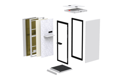 Urban M1³ "barrierefrei" – Arbeitsplatzbox für 1 Person - SoSilent Box