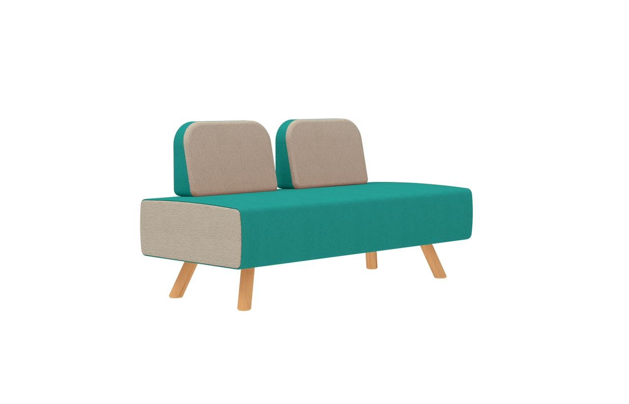 Zweier - Sofa für Space - Line L2 - SoSilent Box