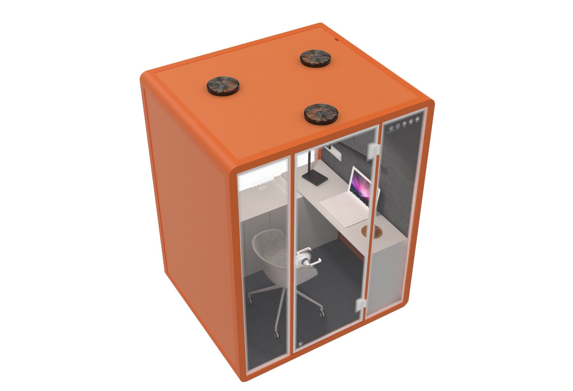 Meetingbox M3 - schallisolierte Telefonbox - Raum in Raum - SoSilent