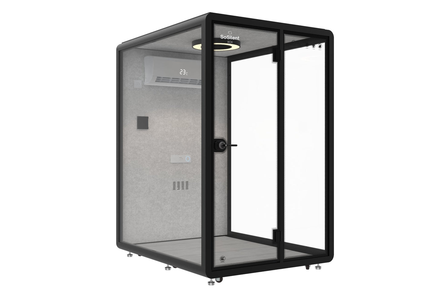 Outdoor Meetingbox OM2 - wetterfeste schallisolierte Kabine - SoSilent